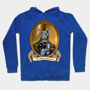 Renaissance Cat - Tsar Vladimir Alexeyevich (A Russian Blue) Hoodie